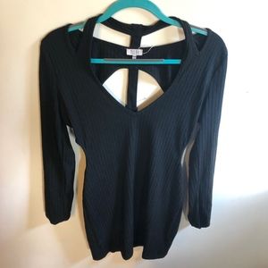 Tobi Longsleeve Black Dress